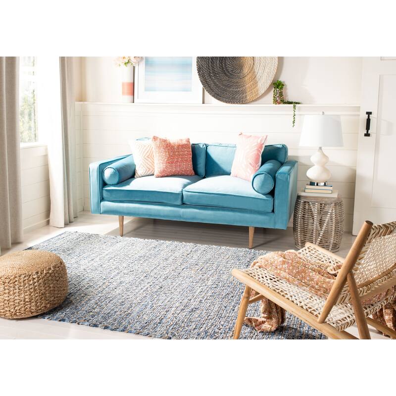 SAFAVIEH Handmade Montauk Zuhre Casual Geometric Cotton Rug