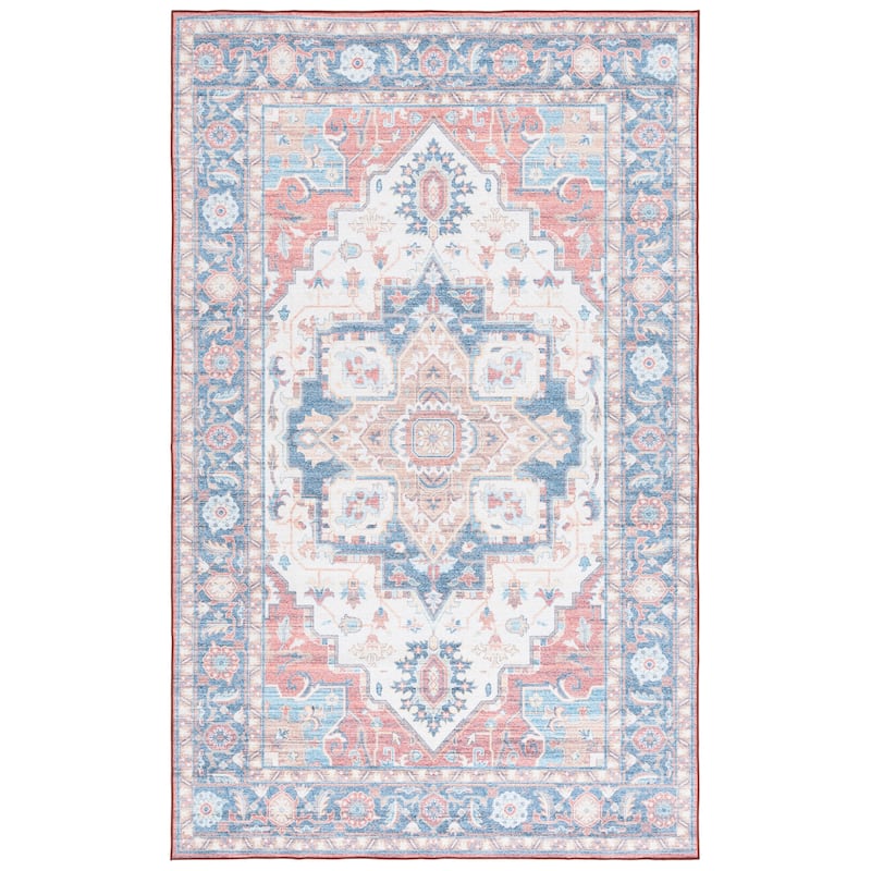 SAFAVIEH Arizona Fjola Vintage Rug - 5' x 8' - Rust/Blue