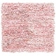 preview thumbnail 134 of 185, SAFAVIEH Handmade Rio Shag Chihoko 3.5-inch Extra Thick Decorative Rug 6' Square - Ivory/Pink - Square