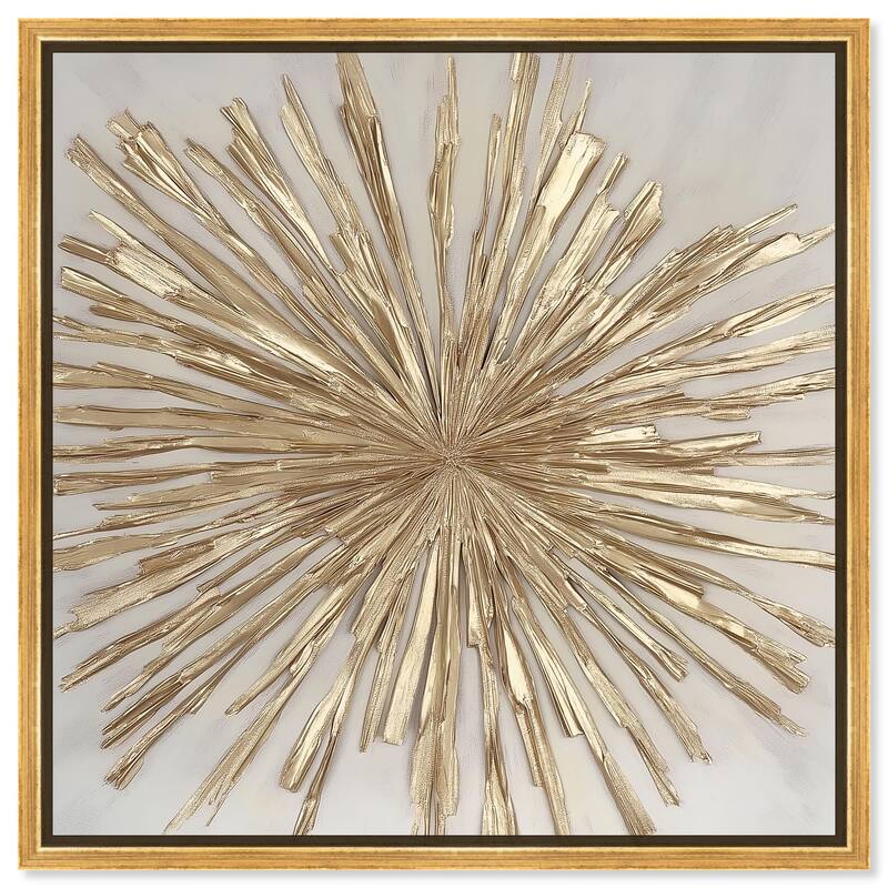Golden Zenith Canvas by Art Remedy - Gold - 24" x 24"