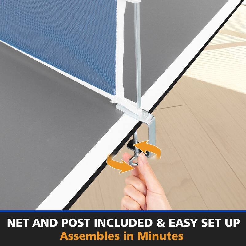 6*3ft Grey Mid-Size Ping Pong Conversion Top Foldable & Portable Table Tennis Table Top for Indoor Games