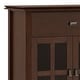 preview thumbnail 3 of 40, WYNDENHALL Stratford 60" Wide Solid Wood Transitional Large 4 Door Sideboard Buffet -  17"d x 60"w x 34"h