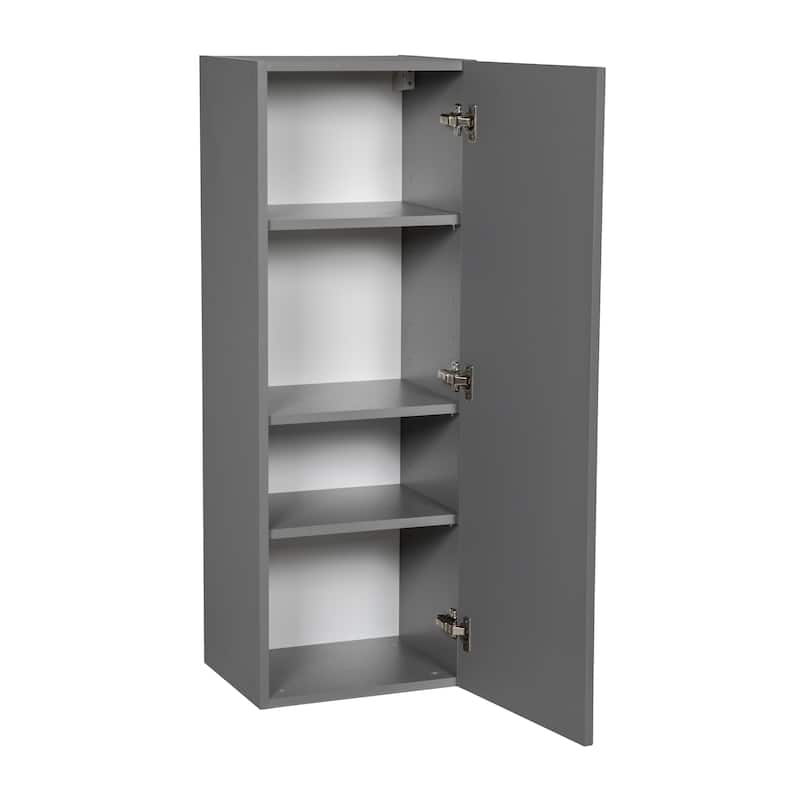 9" x 42" Wall Cabinet-Single Door-Grey - 9 x 42 x 12