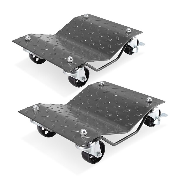 4 X 3 Set Tire Wheel Dollies Dolly Vehicle Car Auto Repair Moving