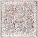 SAFAVIEH Bristol Gretchen Vintage Boho Oriental Polyester Rug - 7' x 7' Square - Grey/Ivory