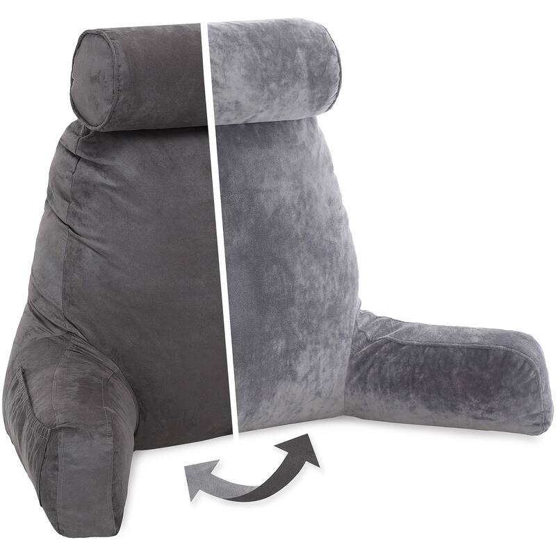 Husband Bedrest Micro-Suede Reading Pillow