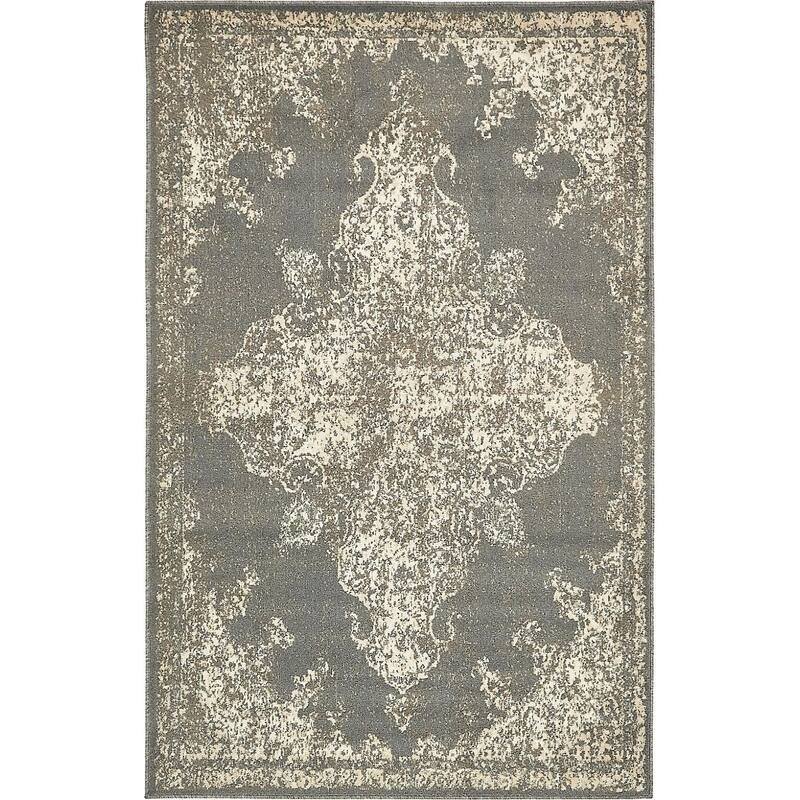 Contemporary Daisy Collection Area Rug