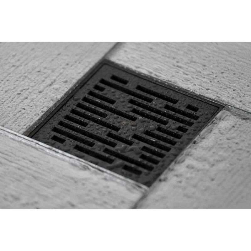 Watercourse Transit 4" Square Grid Shower Drain