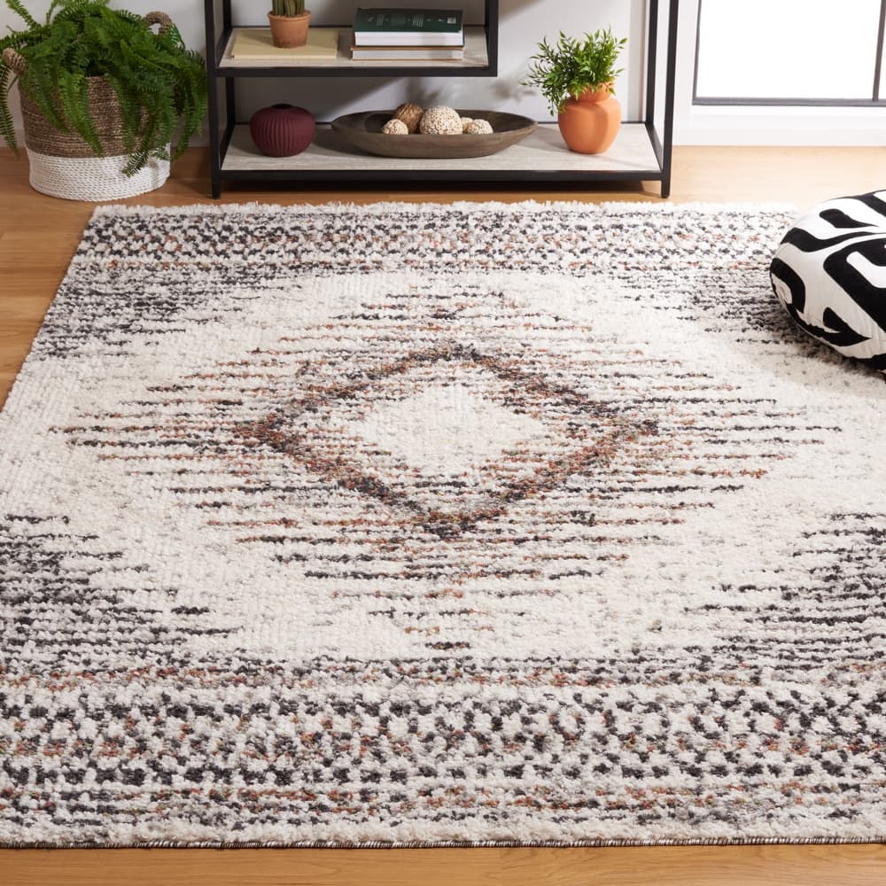 SAFAVIEH Jericho Shag Kendra Boho 1.2-inch Thick Rug