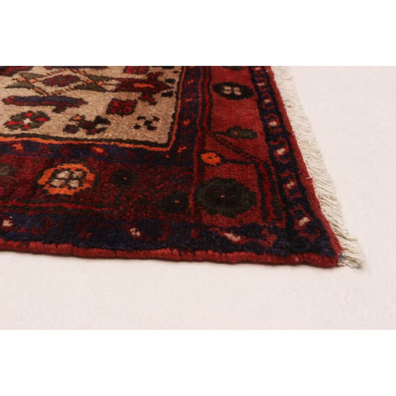 ECARPETGALLERY Hand-knotted Andelz Red Wool Rug - 3'6 x 6'2