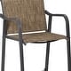 preview thumbnail 5 of 11, Outdoor Bar Stools Patio Bar Chairs and Glass Bar Table with Umbrella Hole