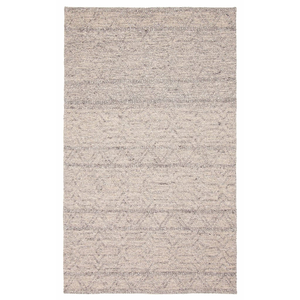ECARPETGALLERY Braid weave Sienna Grey Wool Rug - 4'11 x 8'0