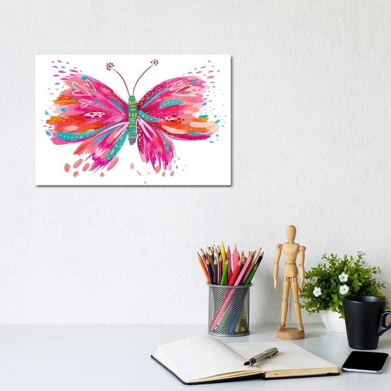 iCanvas "Butterfly XII" by ETTAVEE Canvas Print - 8x12x0.75