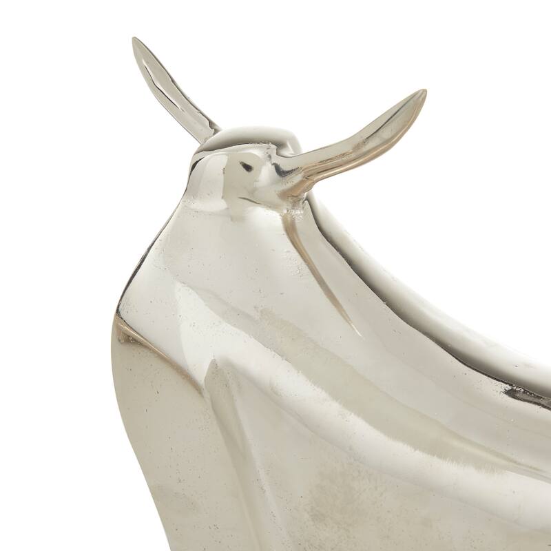 CosmoLiving by Cosmopolitan Aluminum Metal Bull Sculpture (Set of 2) - Silver or Gold