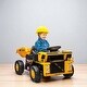 preview thumbnail 6 of 5, 12V Kids Ride-On Dump Truck with Electric Dump Bed, Music, LED Headlights, Spring Suspension, Ages 3-5