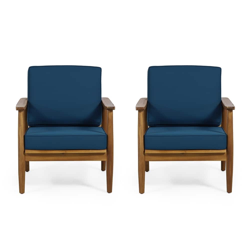 Willowbrook Wood Club Chair (Set of 2) by Christopher Knight Home