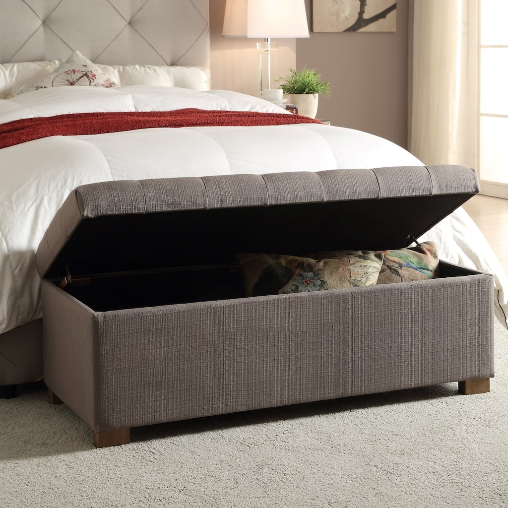 Porch & Den Tufted Storage Bench