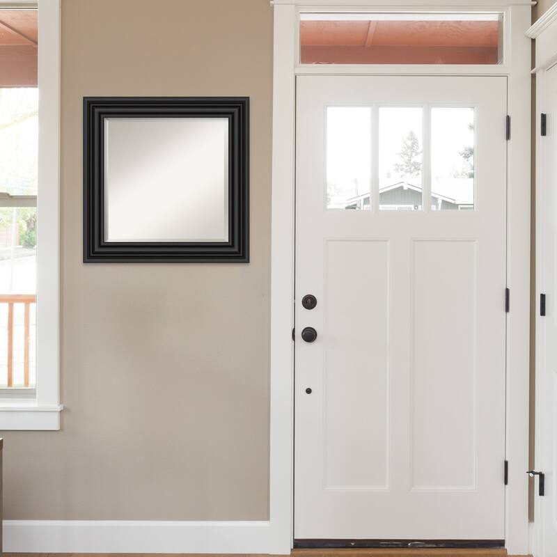 Beveled Wall Mirror - Colonial Black Frame - Colonial Black