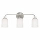preview thumbnail 12 of 11, Lawson 3-light Bath/ Vanity Fixture w/ Soft White Glass
