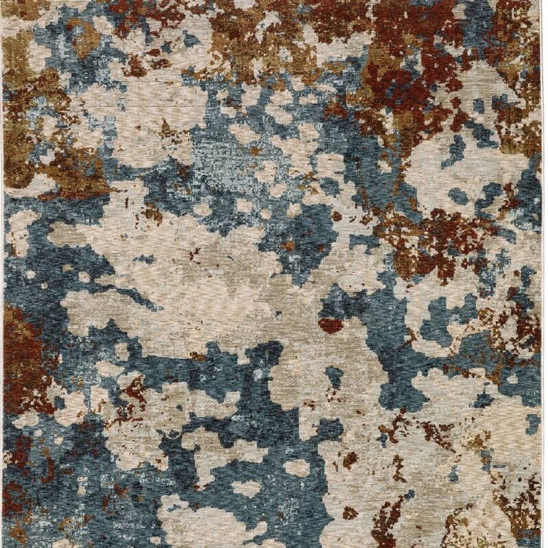 HomeRoots Abstract Modern Runner Area Rug