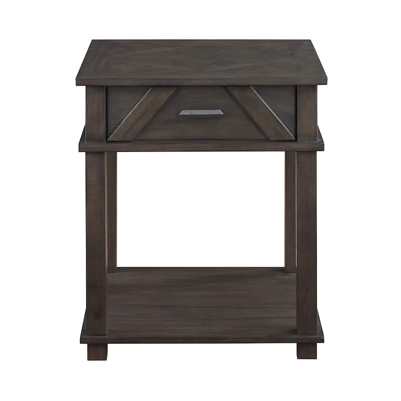 Varlet Rectangular Wood End Table