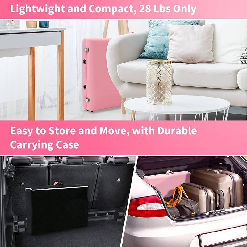 Massage Table 84 Inches Long Portable with Carry Case Table