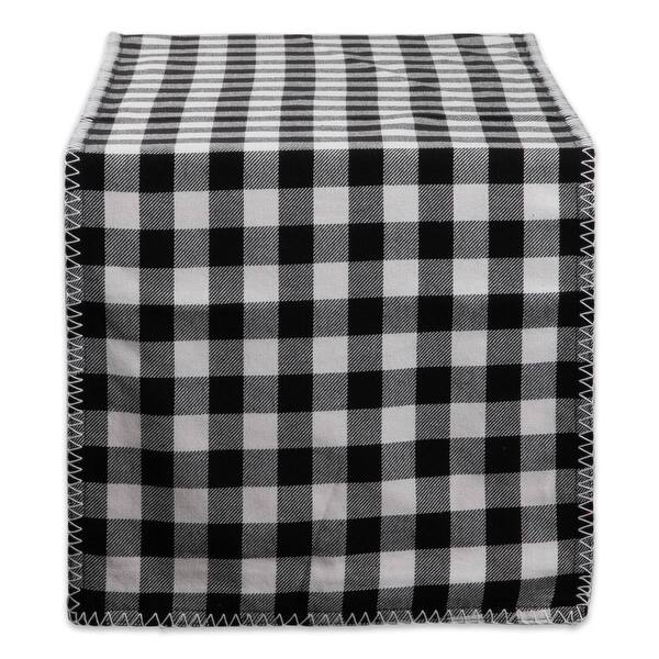 DII Thankful Autumn Table Runner - 14x108 Inch Cozy Picnic Plaid Fall Decor