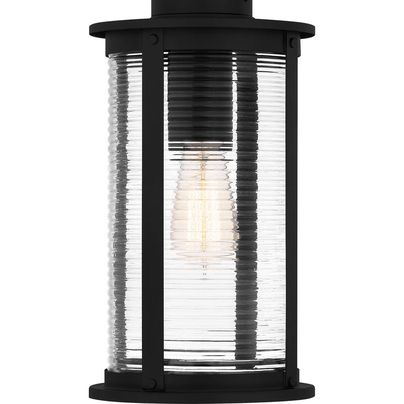 Tilmore 1-Light Matte Black Outdoor Hanging Lantern