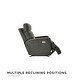 preview thumbnail 6 of 12, Bertini Kizzie Dual Power Rocking Recliner, Memory Foam Headrest, Gray