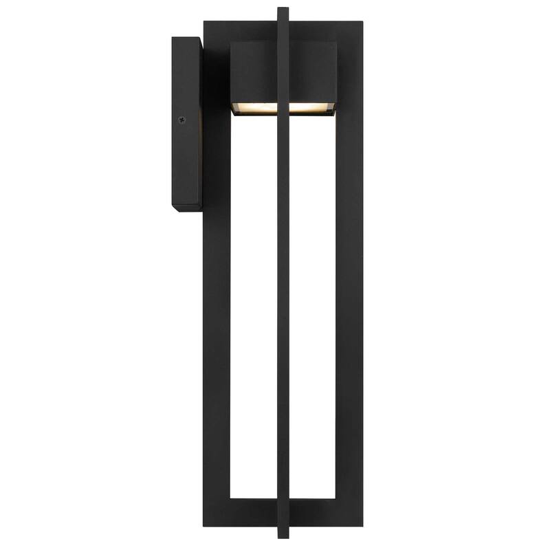 18" Black Integrated LED Outdoor Wall Sconce