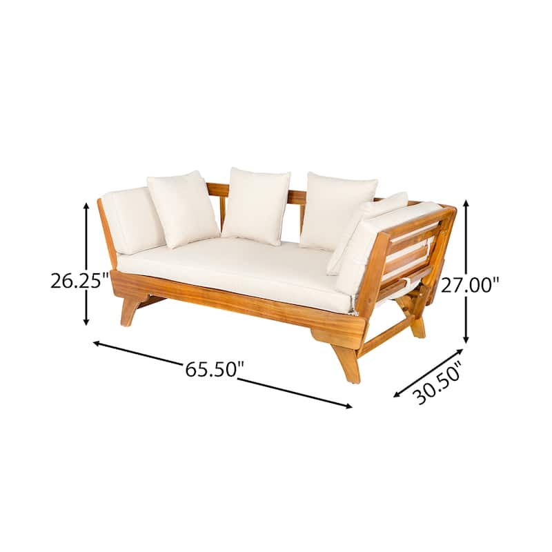 Ottavio Outdoor Daybed with Cushions by Christopher Knight Home