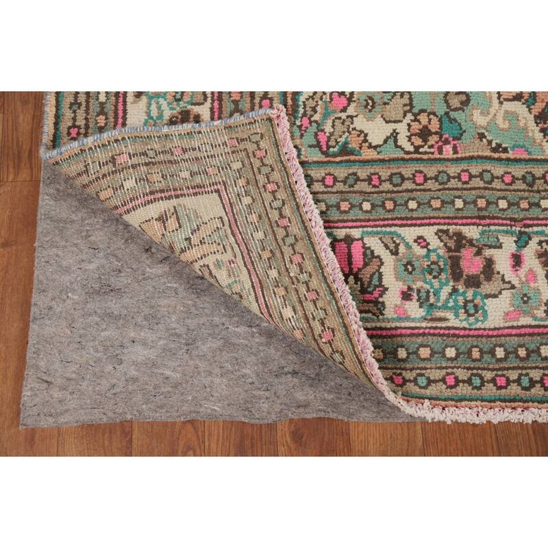 Floral Medallion Hamedan Persian Area Rug Handmade Wool Carpet - 6'8"x 9'8"