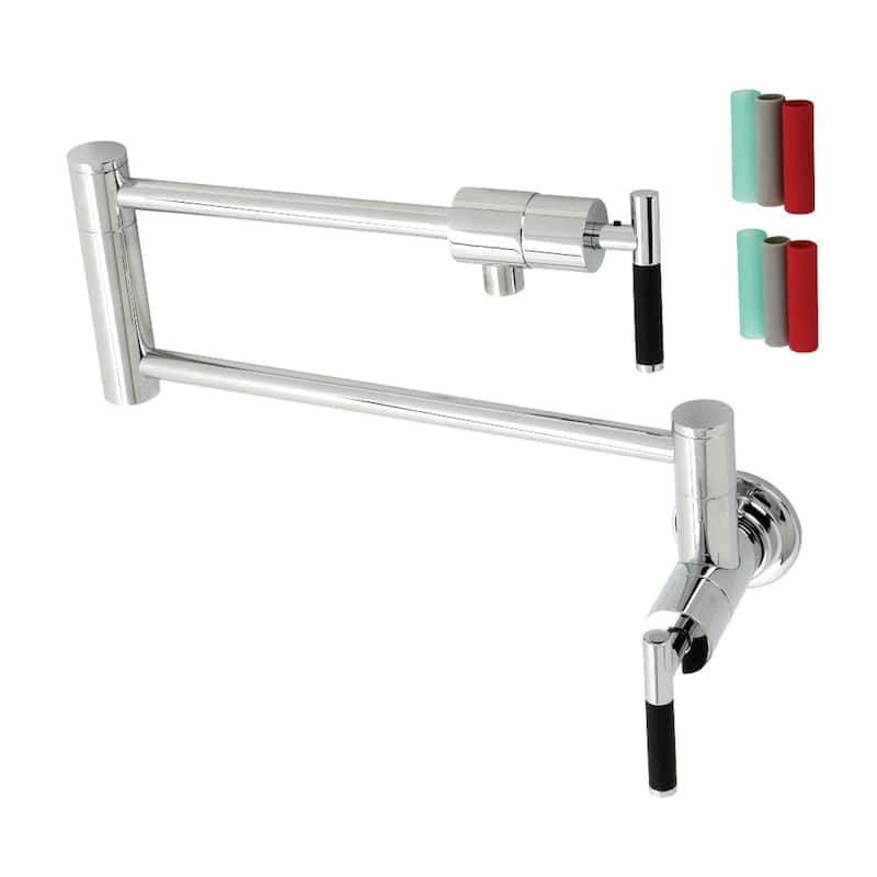 Kaiser Wall Mounted Pot Filler Faucet - Polished Chrome