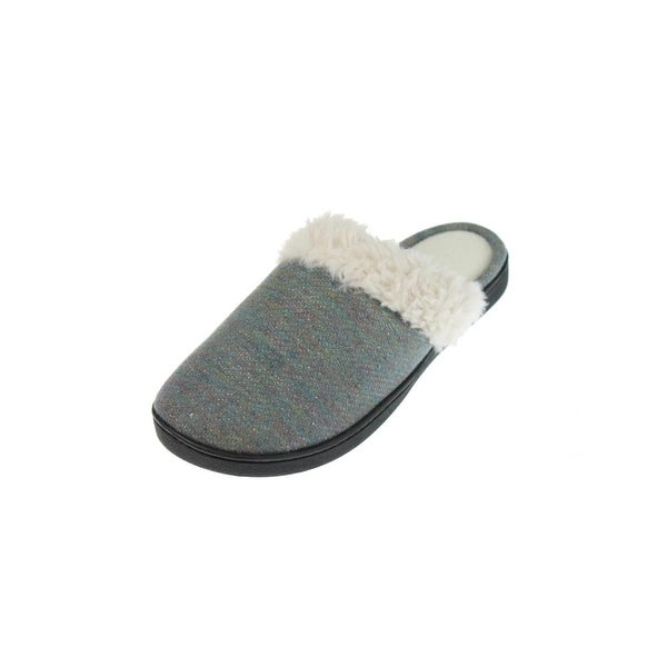 Isotoner Womens Clog Slippers French Terry Sherpa