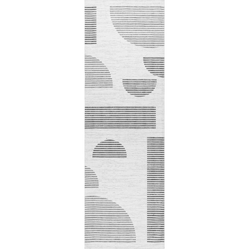 Nuloom Fae SpinClean Geometric Shapes Machine Washable Area Rug