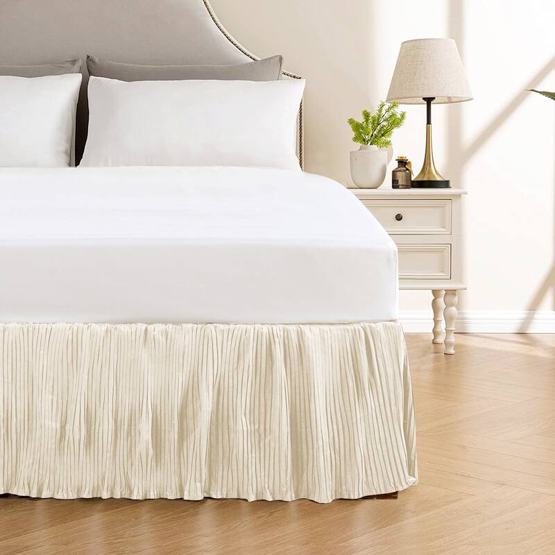 Serenta 18 Inch Drop Diamond Square Matching Bed Skirt