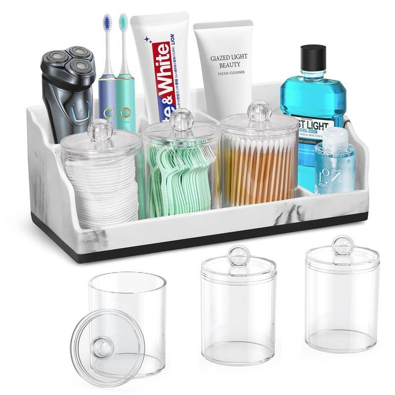 Toothbrush Holders for Bathroom - White