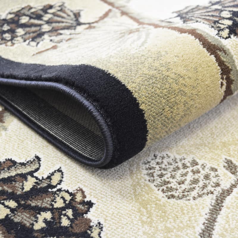 Mayberry Lodge King Pine Bluff Beige Area Rug