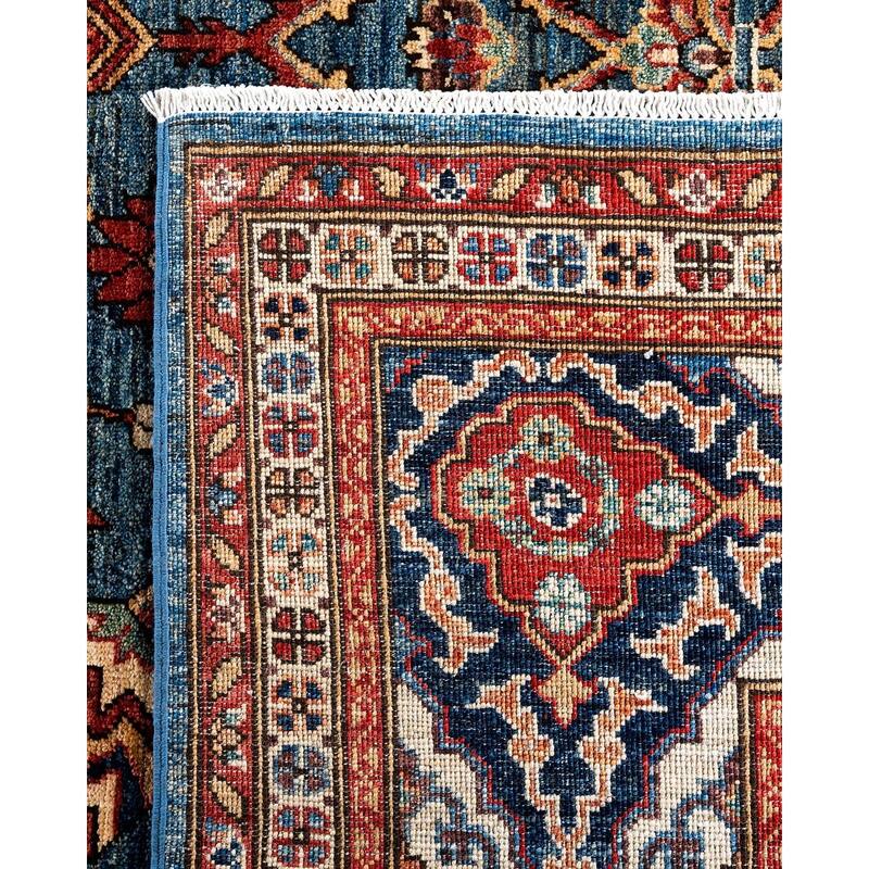 Serapi One-of-a-Kind Hand-Knotted Area Rug - Light Blue, 8' 3" x 9' 11" - 8' 3" x 9' 11"