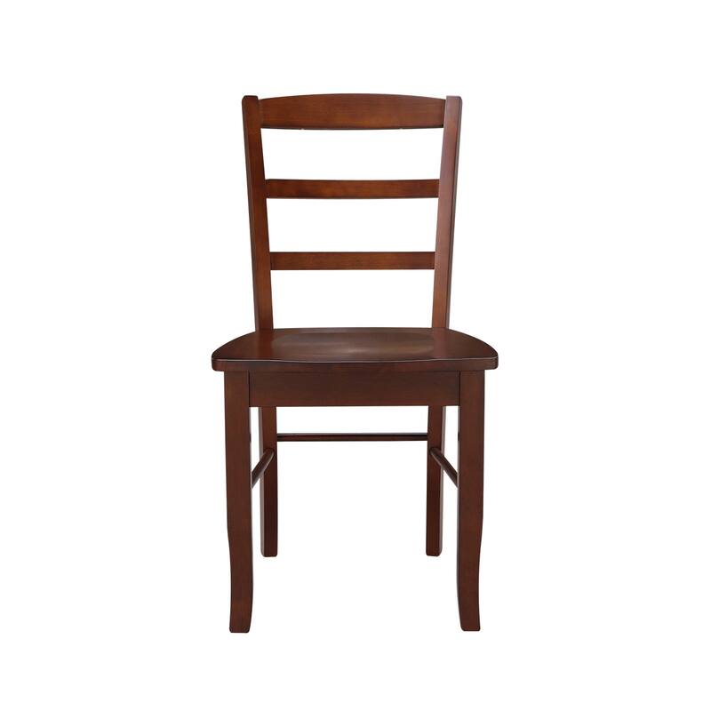 International Concepts Solid Wood Madrid Ladderback Chairs, Set of 2