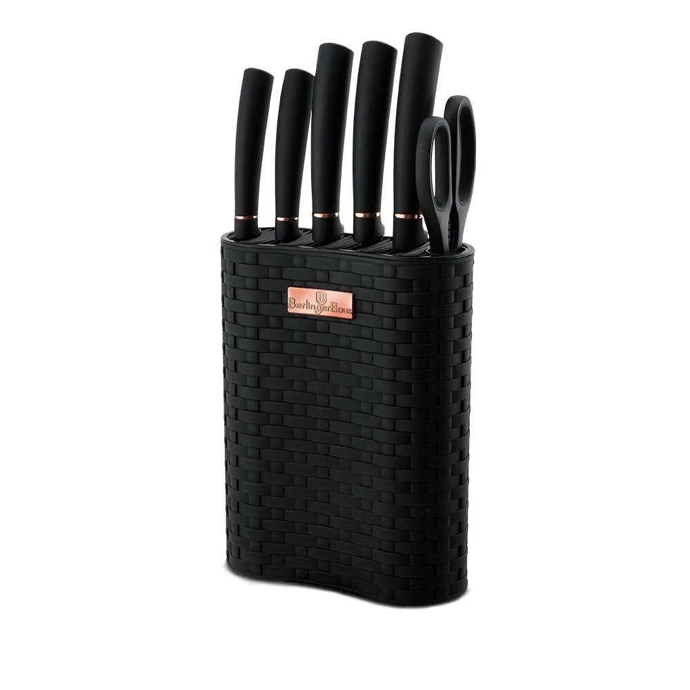 Berlinger Haus 7-Piece Knife Set w/ Stainless Steel Stand Purple - 5.7 x  6.7 x 14.4 - On Sale - Bed Bath & Beyond - 37353421