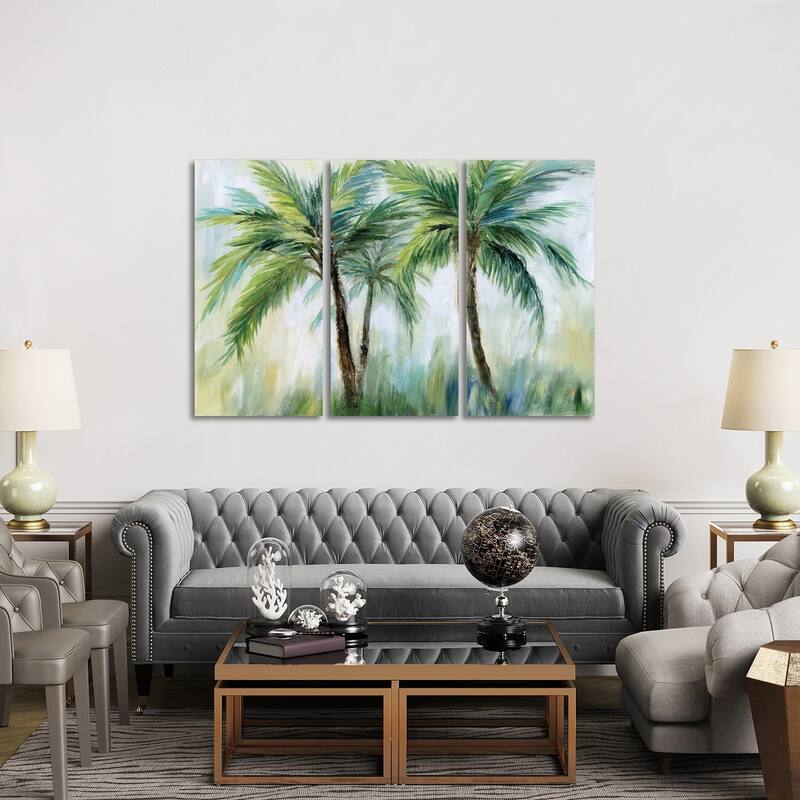 iCanvas "Palm Sensation" by Nan 3-Piece Canvas Wall Art Set - 40x60x1.5