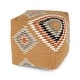 preview thumbnail 1 of 3, Handmade Butler Donoma Southwest Pouf (India)