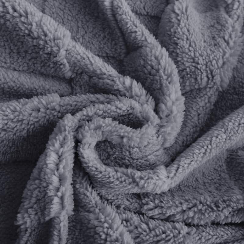 Jacquard Checkered Fluffy Flannel Fleece Blanket