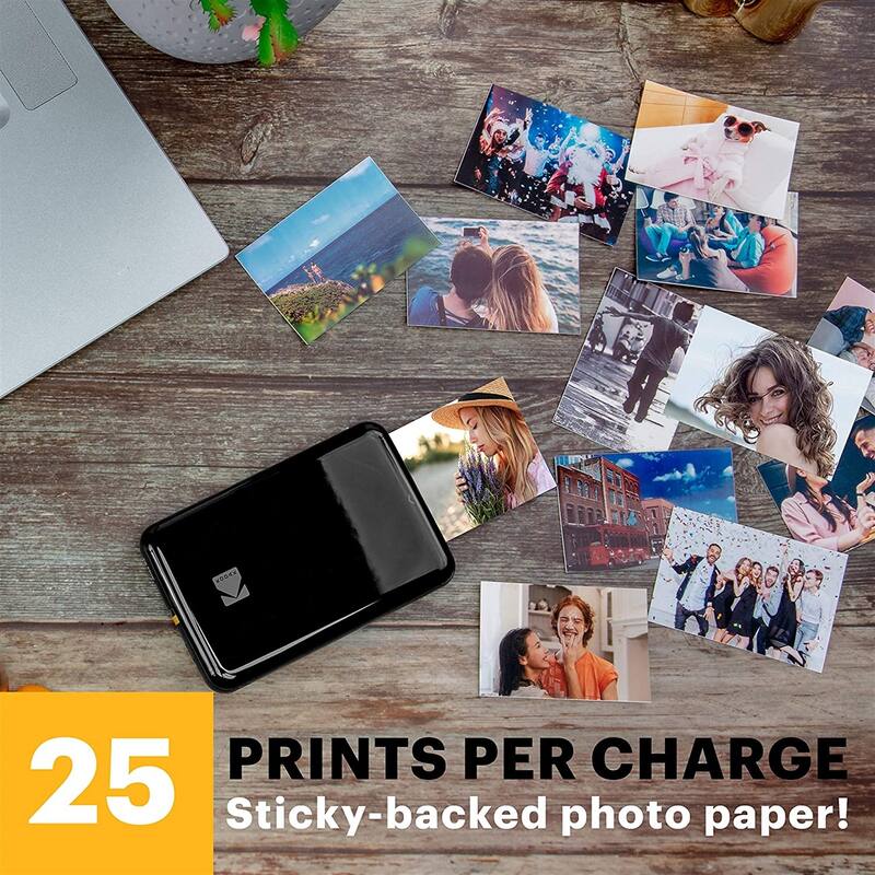 Kodak Step Mobile Instant Photo Printer 2x3" & Zink Photo Paper (75 Sheets) Bundle