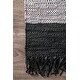 preview thumbnail 13 of 31, Nuloom Hand-woven Leather/ Cotton Tassel Area Rug