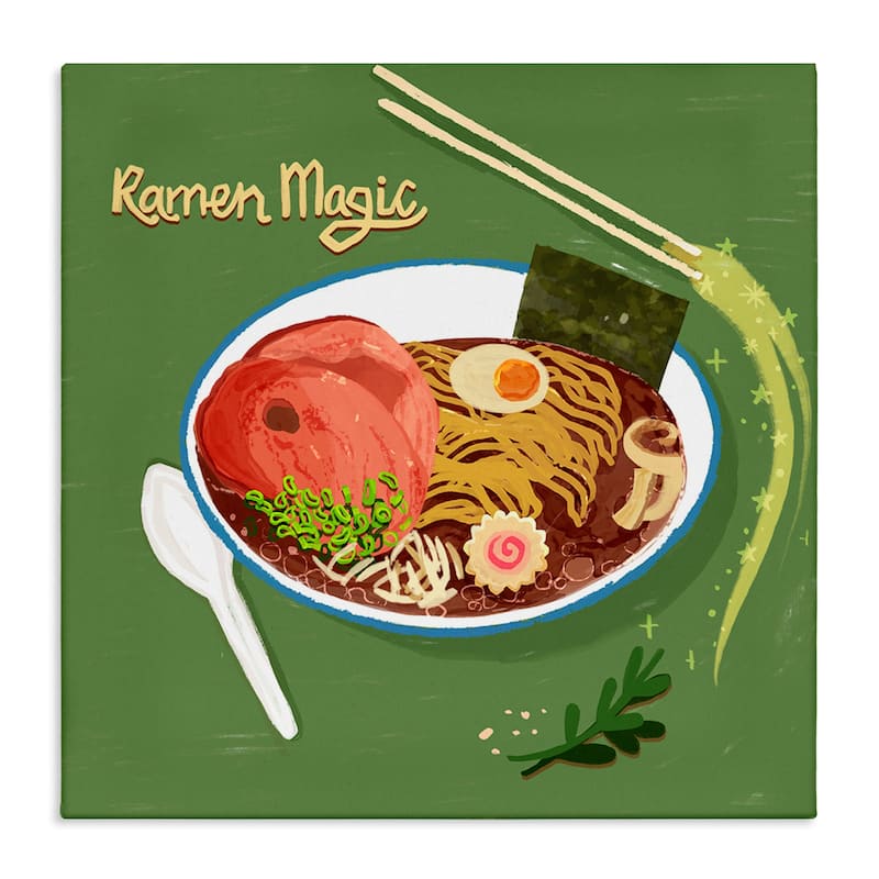 Stupell Ramen Magic International Meal Canvas Wall Art Design By Juliet Rose Philips - 30 x 30