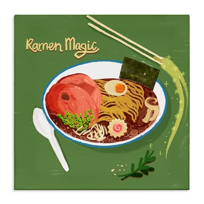 Stupell Ramen Magic International Meal Canvas Wall Art Design By Juliet Rose Philips
