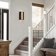 preview thumbnail 4 of 10, 11.8" Modern Walnut Wooden Pine Panels Integrated 3000K LED Wall Sconce for Hallway, Bedroom & Living Room