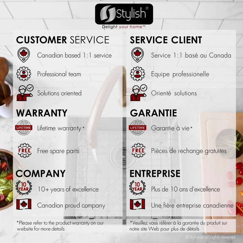 Undermount 19" Single-Bowl Stainless Steel Kitchen Sink S-308XG - 19" x 18" x 10"